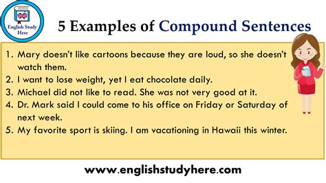 Compound Sentences with a Conjunctive Adverb It was not easy to do it; however, Ashwin managed to complete it. . What is a compound sentence give 5 examples
